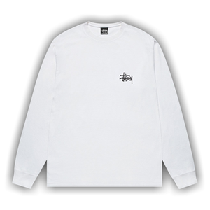 Stussy Basic Long-Sleeve Tee 'White'