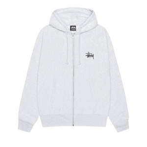 Stussy Basic Zip Hoodie 'Ash Heather'