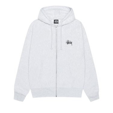 Stussy Basic Zip Hoodie 'Ash Heather'