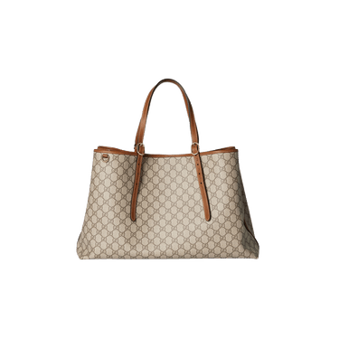 Gucci Emblem Large Tote Bag 'Beige'