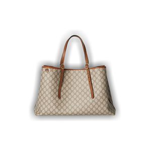 Gucci Emblem Large Tote Bag 'Beige'