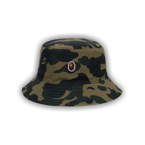 BAPE 1st Camo One Point Reversible Hat 'Green'