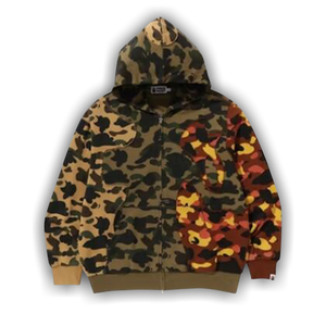 BAPE 1st Camo Upcycled Relaxed Fit Full Zip Hoodie 'Multicolor'