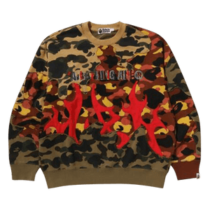 BAPE 1st Camo Upcycled Relaxed Fit Crewneck Sweatshirt 'Multicolor'