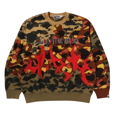 BAPE 1st Camo Upcycled Relaxed Fit Crewneck Sweatshirt 'Multicolor'
