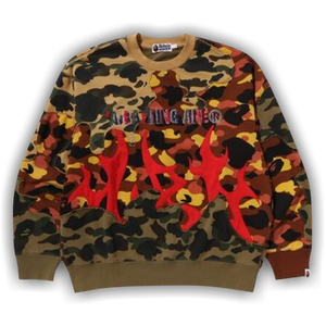BAPE 1st Camo Upcycled Relaxed Fit Crewneck Sweatshirt 'Multicolor'