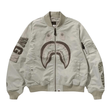 BAPE Tonal Shark MA-1 'Beige'