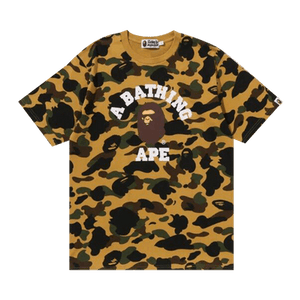 BAPE 1st Camo College Tee 'Yellow'