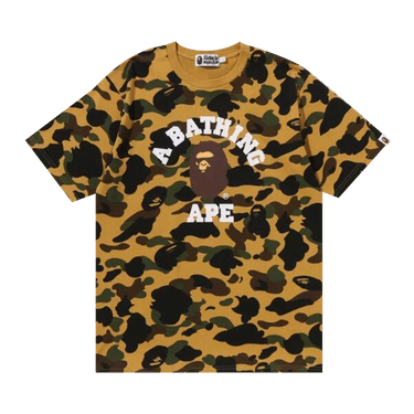 BAPE 1st Camo College Tee 'Yellow'