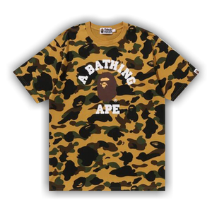 BAPE 1st Camo College Tee 'Yellow'