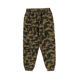 BAPE 1st Camo One Point Relaxed Fit Sweatpants 'Green'