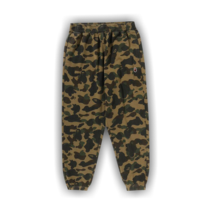 BAPE 1st Camo One Point Relaxed Fit Sweatpants 'Green'