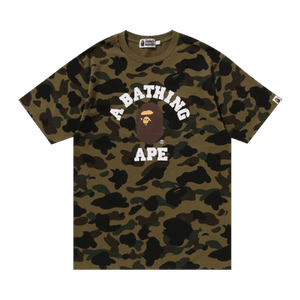 BAPE 1st Camo College Tee 'Green'
