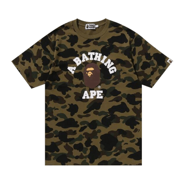 BAPE 1st Camo College Tee 'Green'