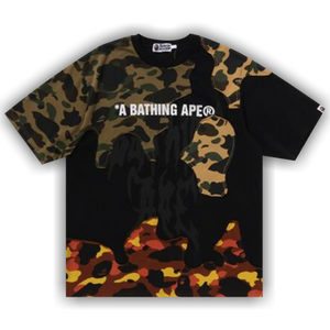BAPE 1st Camo Upcycled Logo Relaxed Fit Tee 'Black'