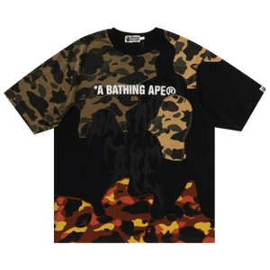 BAPE 1st Camo Upcycled Logo Relaxed Fit Tee 'Black'