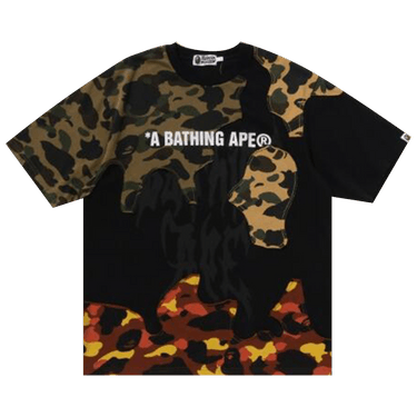 BAPE 1st Camo Upcycled Logo Relaxed Fit Tee 'Black'