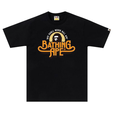 BAPE Genuine Garment Logo Tee 'Black'