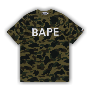 BAPE 1st Camo Bape Rhinestone Tee 'Green'