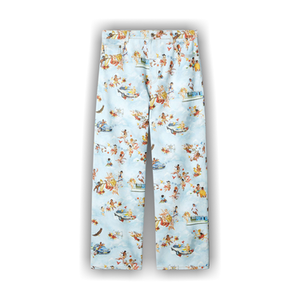 Off-White Fresco-Print Jeans 'Light Blue'