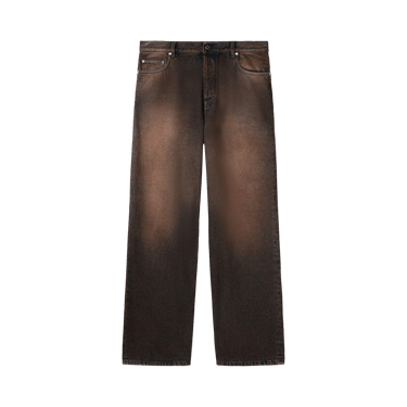 Off-White Overdyed Straight Jeans 'Brown'