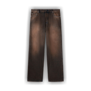 Off-White Overdyed Straight Jeans 'Brown'