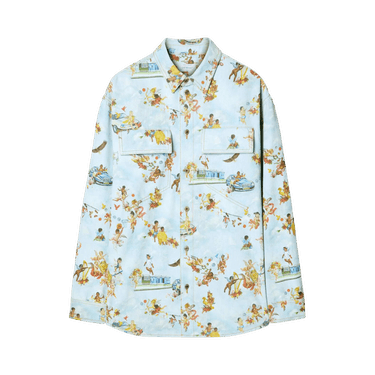 Off-White Fresco-Print Denim Shirt 'Multicolor'