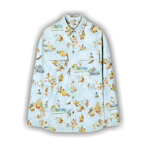 Off-White Fresco-Print Denim Shirt 'Multicolor'