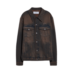 Off-White Overdyed Den Skate Jacket 'Brown'