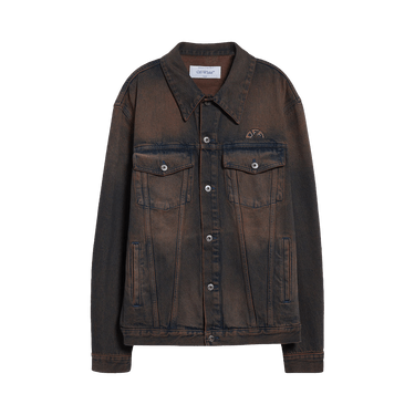 Off-White Overdyed Den Skate Jacket 'Brown'