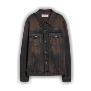 Off-White Overdyed Den Skate Jacket 'Brown'