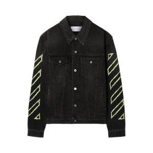 Off-White Fresco Diag Arrow Den Skate Jacket 'Blue'