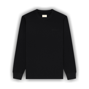 Aimé Leon Dore Long-Sleeve Tonal Logo Tee 'Jet Black'