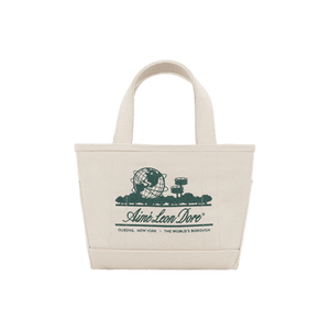 Aimé Leon Dore Mini Unisphere Tote Bag 'Natural/Botanical Green'