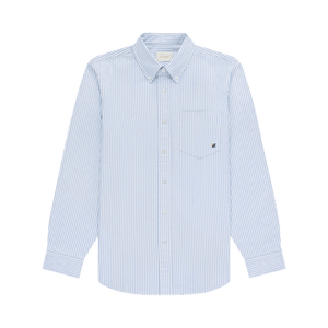 Aimé Leon Dore Striped Crest Oxford Shirt 'Blue/White Stripe'