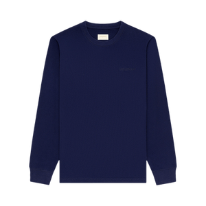 Aimé Leon Dore Long-Sleeve Tonal Logo Tee 'Evening Blue'
