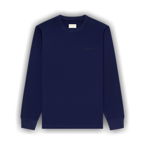 Aimé Leon Dore Long-Sleeve Tonal Logo Tee 'Evening Blue'