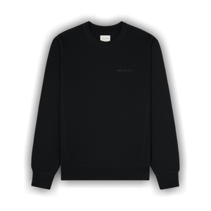Aimé Leon Dore Tonal Logo Crewneck Sweatshirt 'Jet Black'