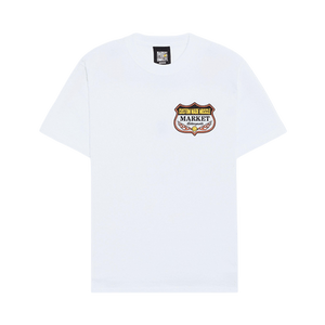 Market Smiley Burnt Rubber T-Shirt 'White'