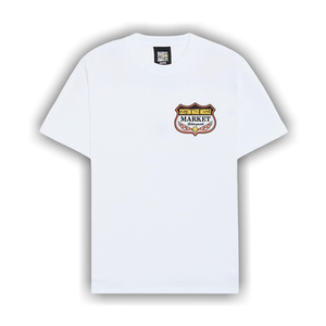 Market Smiley Burnt Rubber T-Shirt 'White'