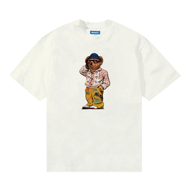 Market Folk Fitted Bear T-Shirt 'Unbleached Cotton'