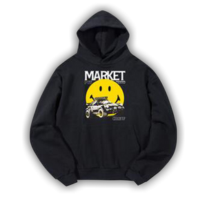 Market Smiley All Four Hoodie 'Pirate Black'