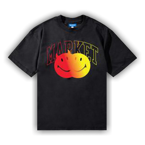 Market Smiley Good And Evil T-Shirt 'Jet Black'