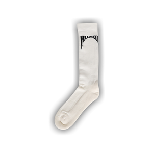 Rick Owens DRKSHDW Hollywood Knee High Socks 'Milk/Black'