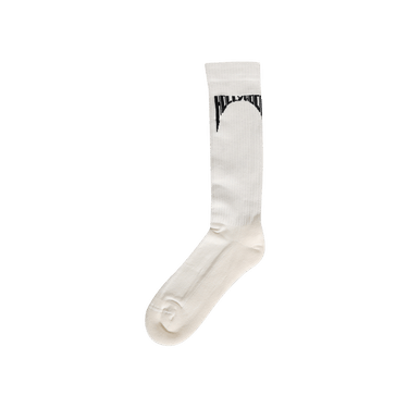 Rick Owens DRKSHDW Hollywood Knee High Socks 'Milk/Black'