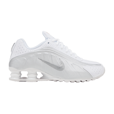 Nike Shox R4 GS 'White Metallic Silver' 2025