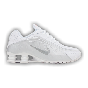 Nike Shox R4 GS 'White Metallic Silver' 2025
