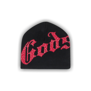 Godspeed OG Logo Studded Beanie 'Black/Red'