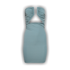 Rick Owens Jersey Prong Mini Dress 'Mouthwash'