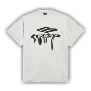 Balenciaga Oversized T-Shirt 'Dirty White/Black'